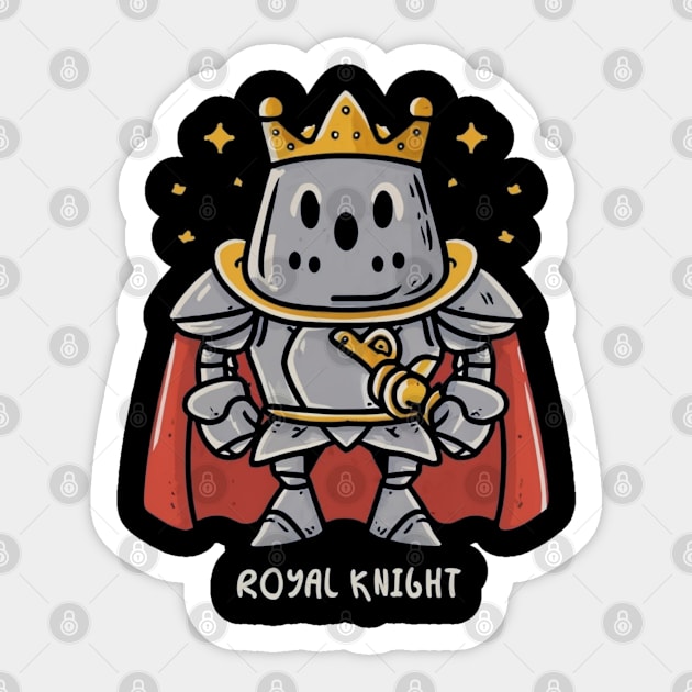 Royal knight Sticker by Ridzdesign